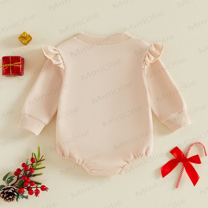 Baby Gingerbread Ruffle Bodysuit - image 2