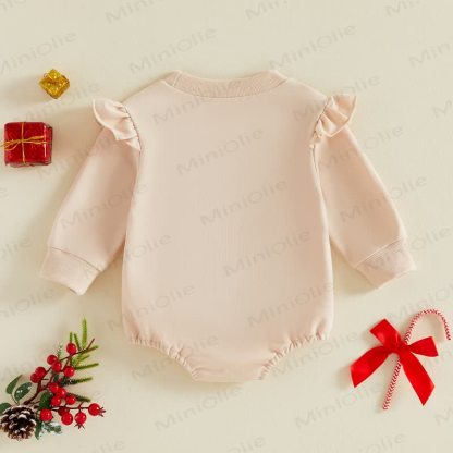 Baby Gingerbread Ruffle Bodysuit - image 2