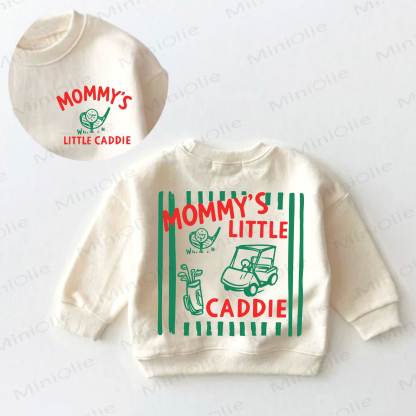 MOMMY'S LITTLE CADDIE Baby Toddler Cream Sweatshirt - Cream - 3-5T - image 1