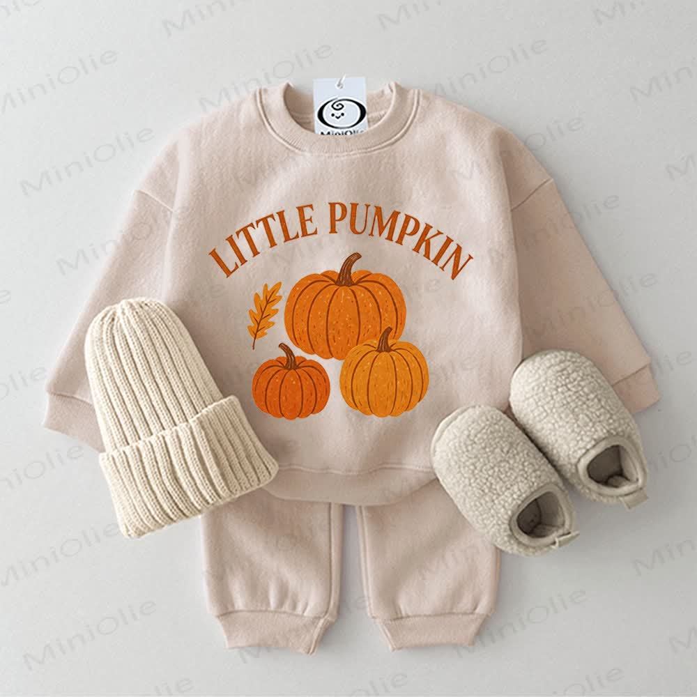 LITTLE PUMPKIN Baby 2-piece Beige Set - Beige - 2-3T - image 1