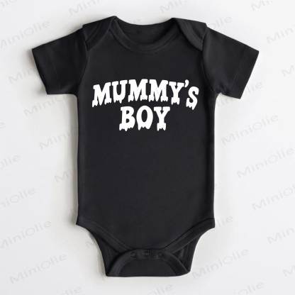 MUMMY'S BOY Baby Black Bodysuit - Black - 18-24M - image 1