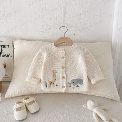 Baby Toddler Animal Knit Cardigan Sweater - image 3