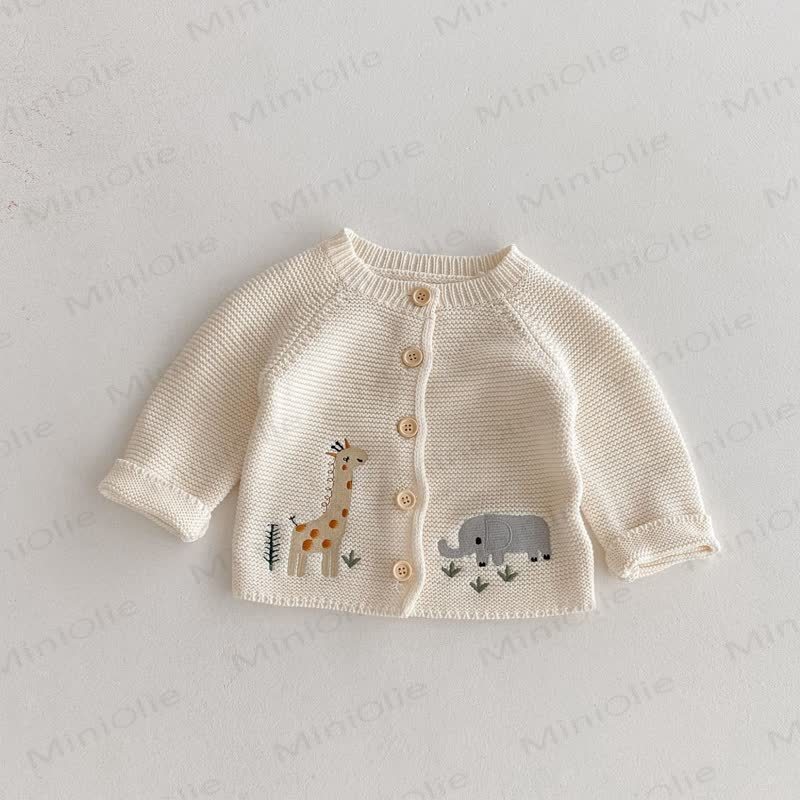 Baby Toddler Animal Knit Cardigan Sweater - image 2