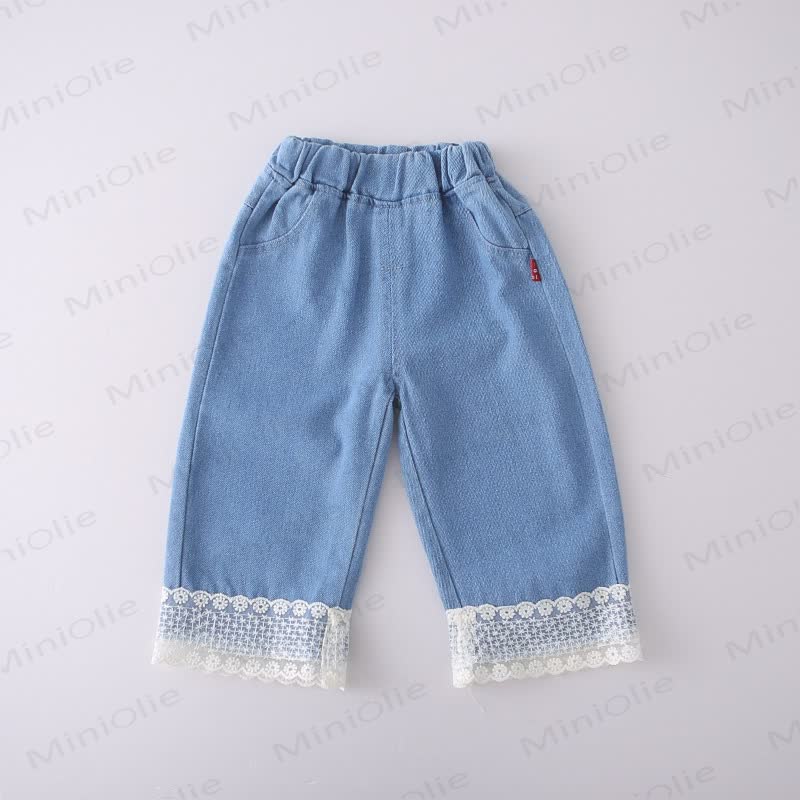 Toddler Girl Pink Tweed Cardigan and Denim 3-piece Set - image 10