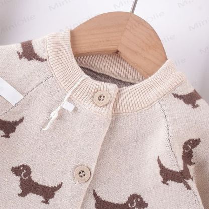 Baby Dachshund Button Front Romper - image 5