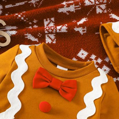 Baby Gingerbread Romper with Hat - image 2