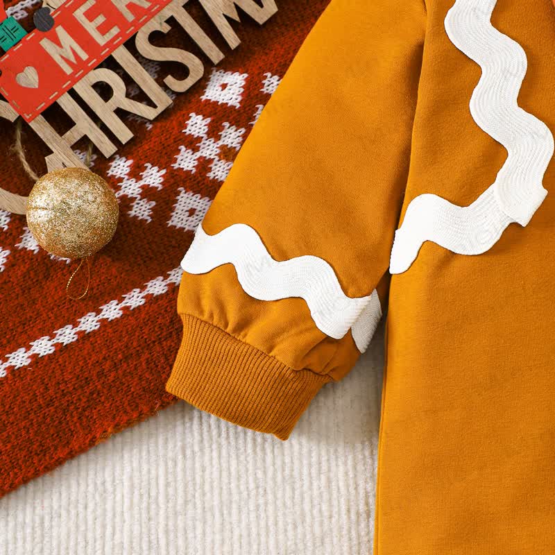 Baby Gingerbread Romper with Hat - image 3