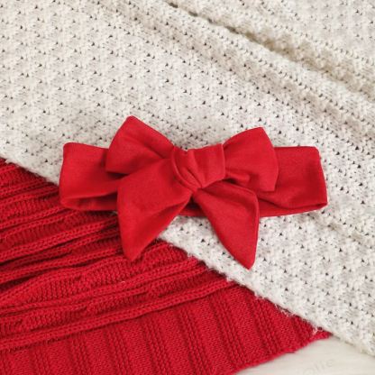 Baby Christmas Print Ruffle Front Romper with Headband - image 8