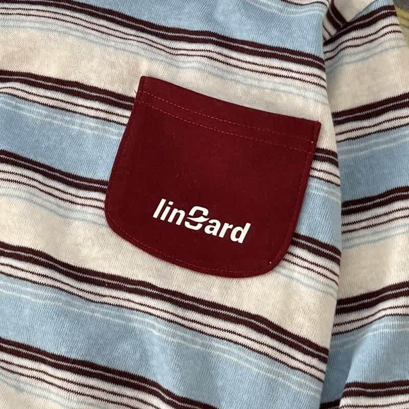 Toddler Contrast Collar Striped Long Sleeve T-Shirt - image 6