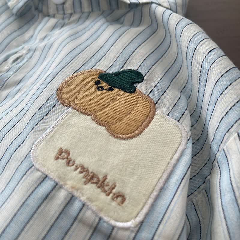 Baby Toddler Boy Plant Applique Pocket Shirt - image 8