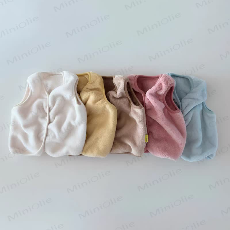 Baby Fleece Snap Front Vest - image 1