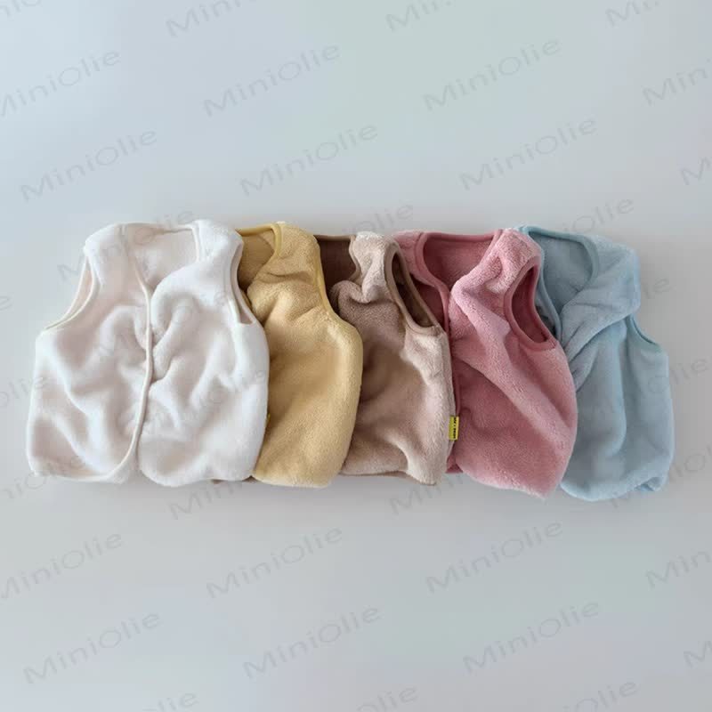 Baby Fleece Snap Front Vest - image 1
