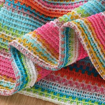 Baby Colorful Striped Knit Vest and Denim 3-piece Set - image 5