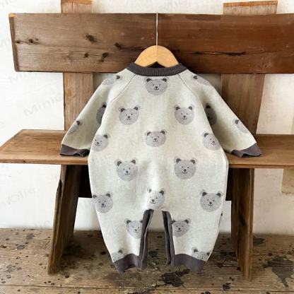 Baby Bear Print  Long Sleeve Romper - image 2