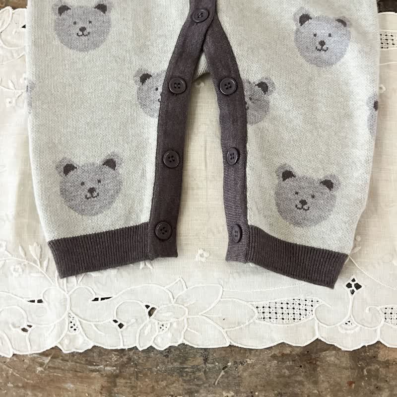 Baby Bear Print  Long Sleeve Romper - image 7