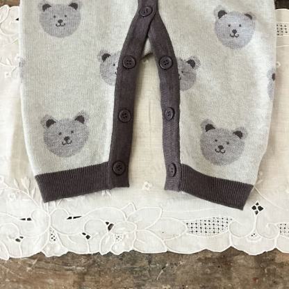 Baby Bear Print  Long Sleeve Romper - image 7
