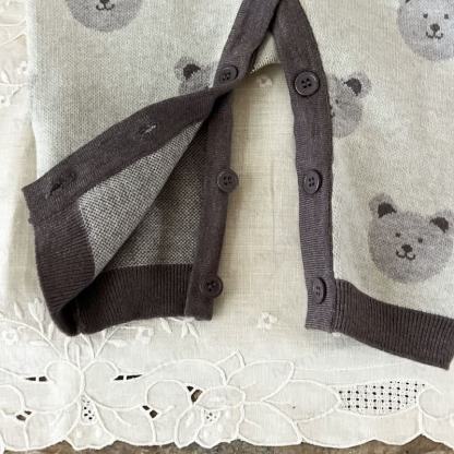 Baby Bear Print  Long Sleeve Romper - image 8