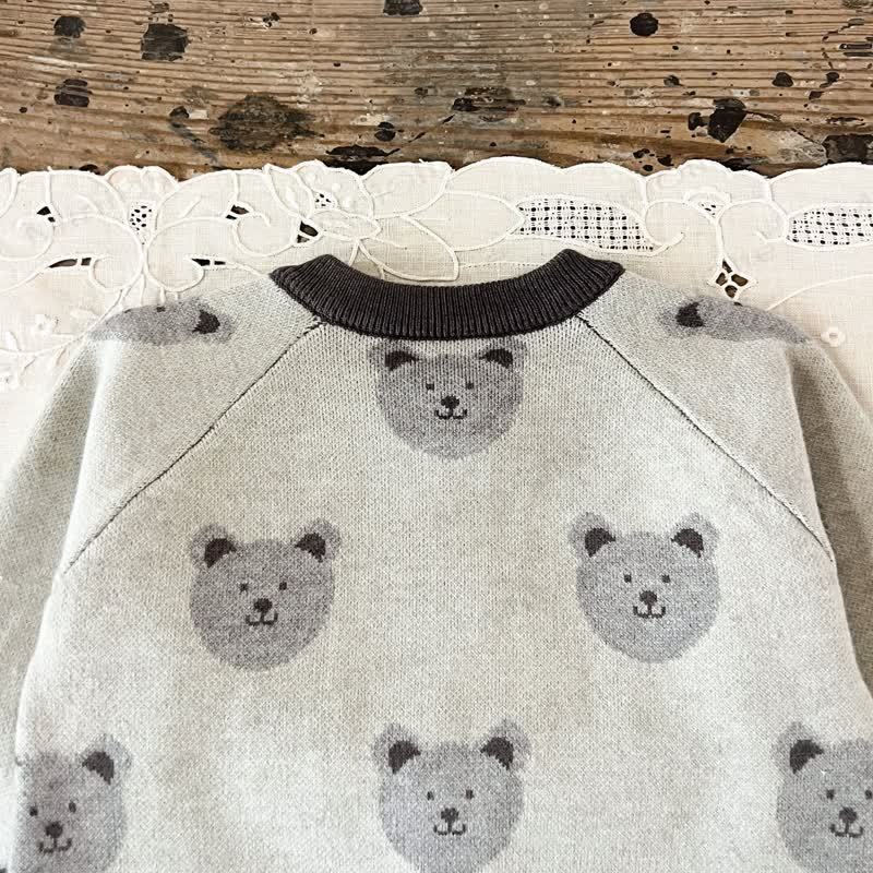Baby Bear Print  Long Sleeve Romper - image 6