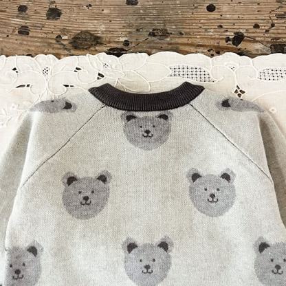 Baby Bear Print  Long Sleeve Romper - image 6