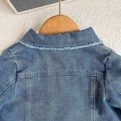 Toddler Baby Blue Denim Jacket and Skirt 2-piece Set - image 5