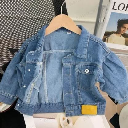 Toddler Girl Ditsy Floral Dress and Denim Jacket 2-piece Set - image 4