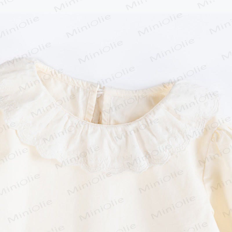 Baby Heart Pocket Denim Pinafore Dress or Beige Top - image 7