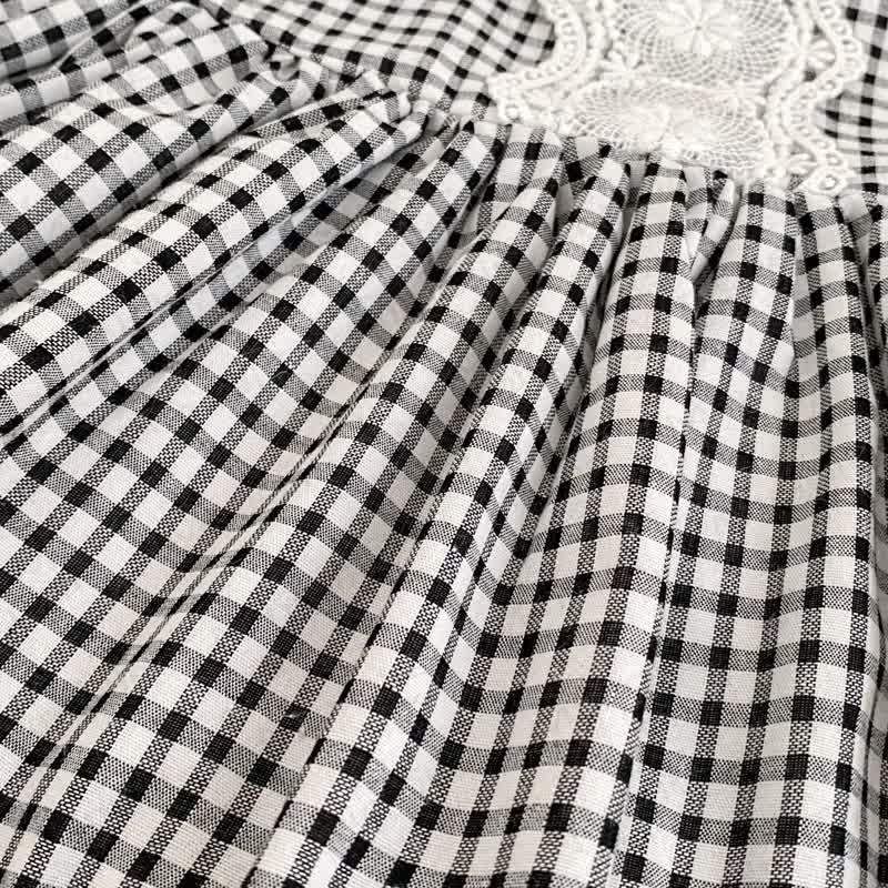Baby Girl White Top and Gingham Pinafore Dress 2-piece Set - image 8