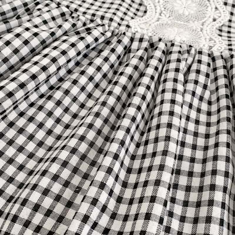 Baby Girl White Top and Gingham Pinafore Dress 2-piece Set - image 8