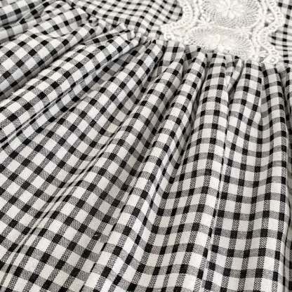 Baby Girl White Top and Gingham Pinafore Dress 2-piece Set - image 8