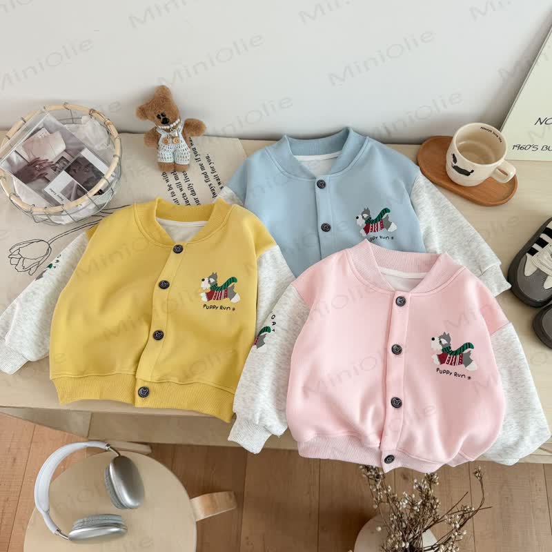 PUPPY RUN Toddler Colorblock Snap Front Jacket - image 1