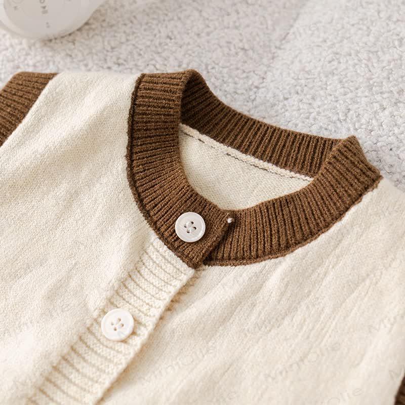 COOKIE Baby Toddler Bear Plaid Knit Vest 3-piece Set - image 9