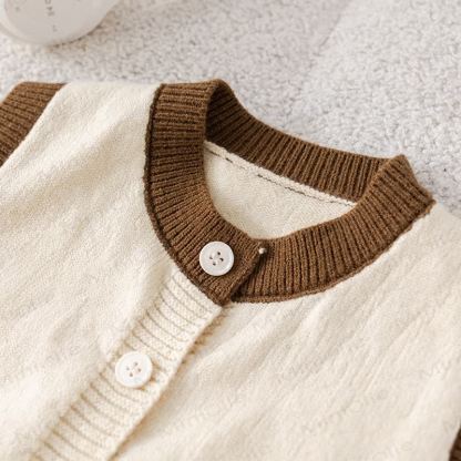 COOKIE Baby Toddler Bear Plaid Knit Vest 3-piece Set - image 9