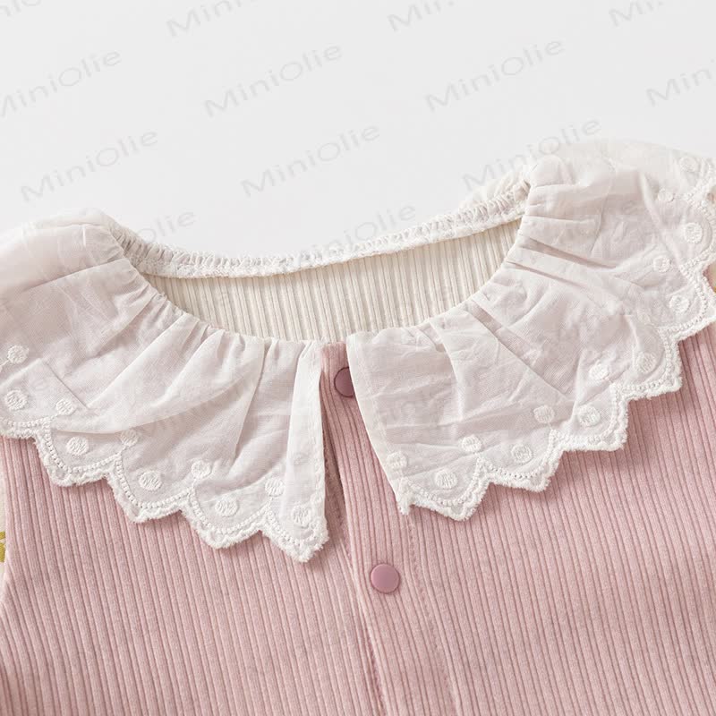 Baby Toddler Girl Pink Floral Top and Pants 2-piece Set - image 3