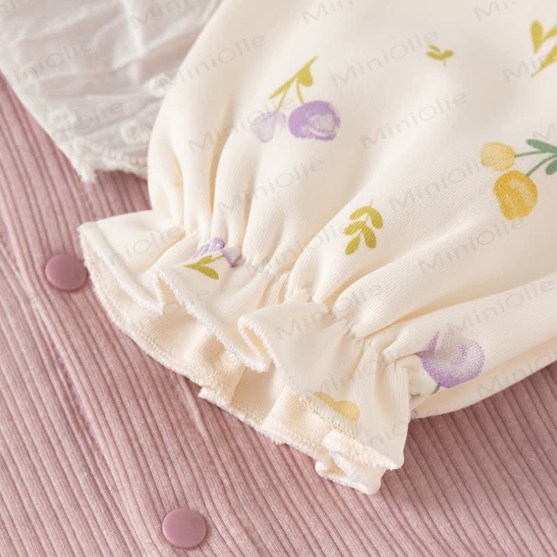 Baby Toddler Girl Pink Floral Top and Pants 2-piece Set - image 4