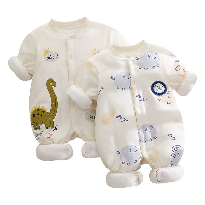 Baby Animal Print Padded Romper - image 5