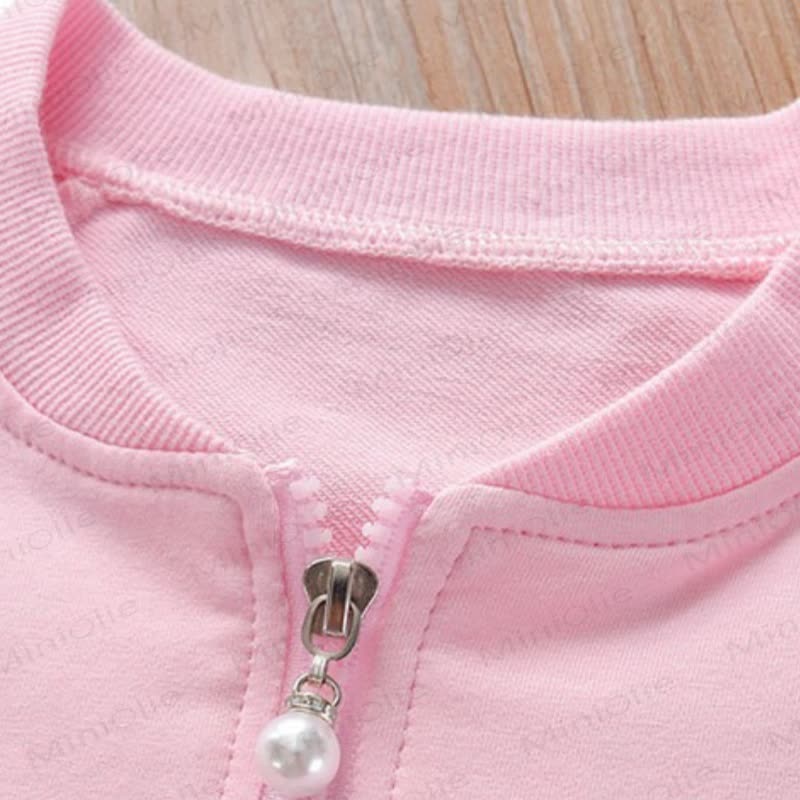 Toddler Girl Cozy Floral Embroidered Track 2-piece Set - image 5