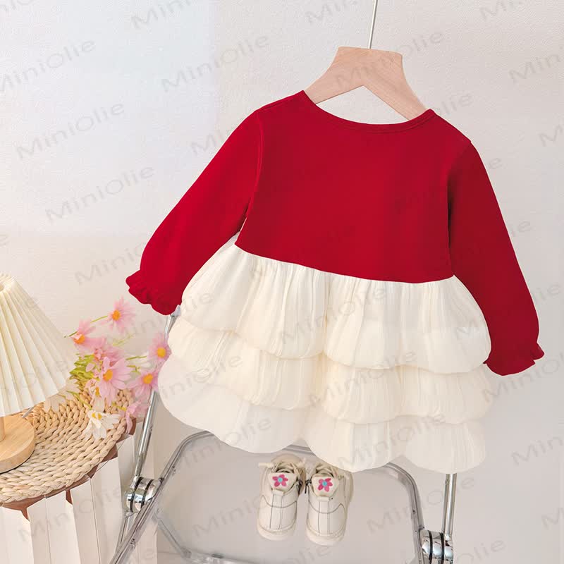 Baby Toddler Girl Bow Waist Tiered Tulle Dress - image 6