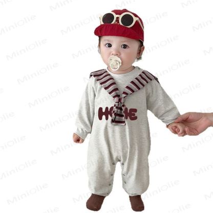 HOME Baby Detachable Scarf Romper - image 3