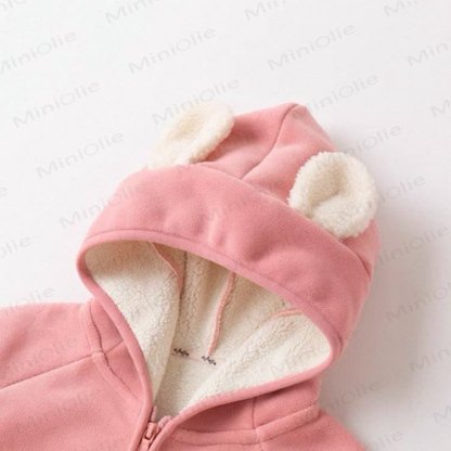 Baby Toddler Animal Plush Hooded Fleece Jacket - image 7