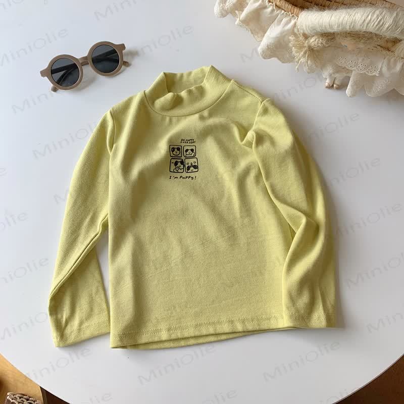 Toddler Casual Mock Neck Long Sleeve Tee - Yellow - 10-11T - image 6