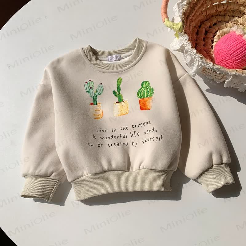 Toddler Animal Patch Relaxed Fit Crewneck Sweatshirt - Beige - 10-11T - image 4