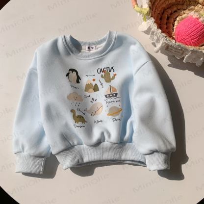 Toddler Animal Patch Relaxed Fit Crewneck Sweatshirt - Blue - 10-11T - image 8
