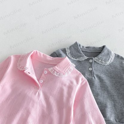 Baby Toddler Lace Collar Long Sleeve 2-piece Set - image 5