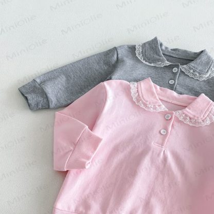 Baby Toddler Lace Collar Long Sleeve 2-piece Set - image 6