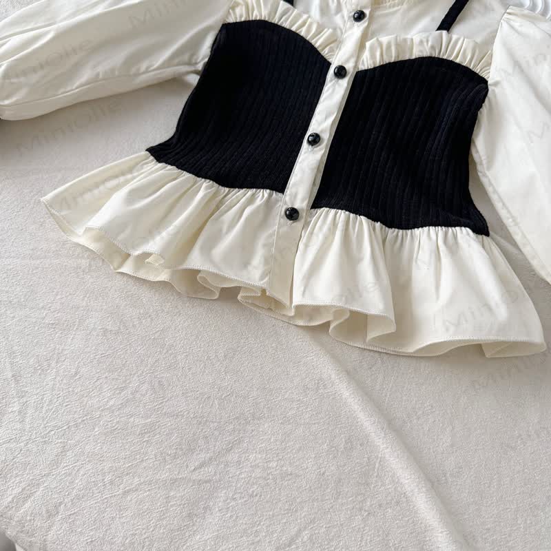 Toddler Girl Ruffle Blouse and Flare Pants 2-piece Set - image 5