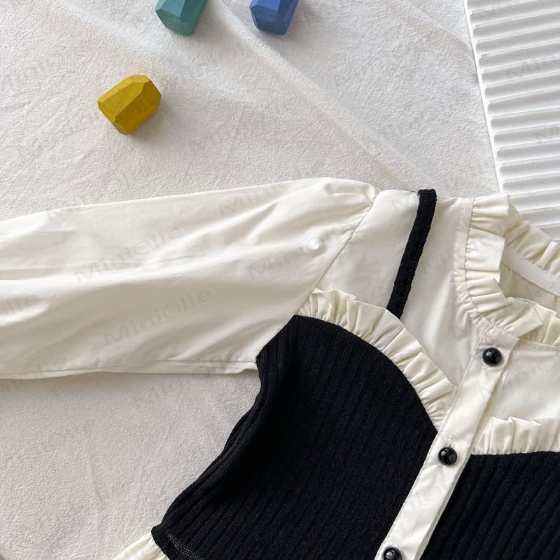 Toddler Girl Ruffle Blouse and Flare Pants 2-piece Set - image 4