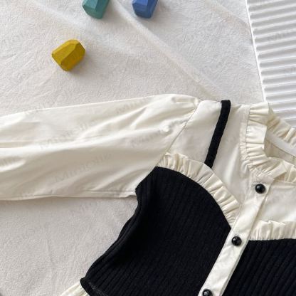 Toddler Girl Ruffle Blouse and Flare Pants 2-piece Set - image 4