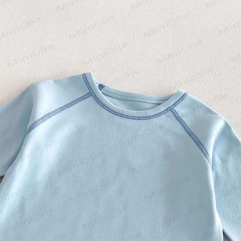 Baby Toddler Contrast Stitch Pajama 2-piece Set - image 6