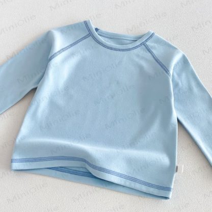 Baby Toddler Contrast Stitch Pajama 2-piece Set - image 7