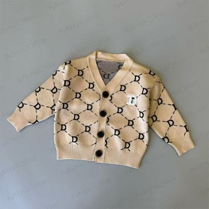 Baby Toddler Casual Pattern Cardigan or Pants - Beige - 4-5T - image 2